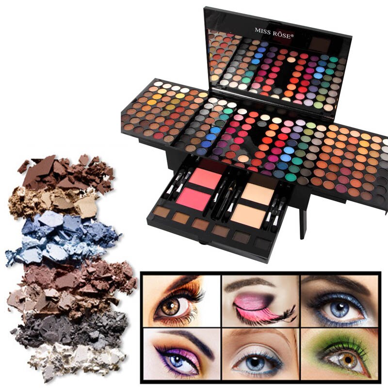 Piano-Shaped 180 Color Eyeshadow & Blush Palette