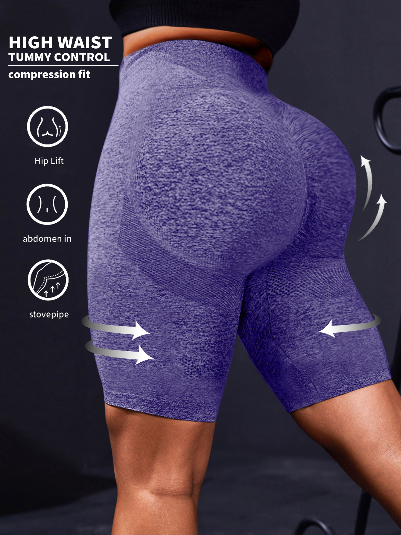 Seamless Yoga Tight Shorts for Women