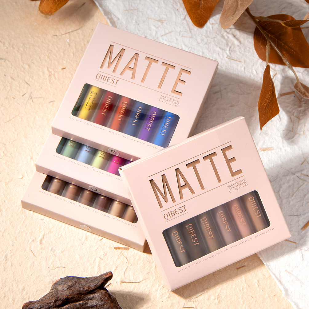 QIBEST Matte Liquid Eyeshadow and Blush Duo Set