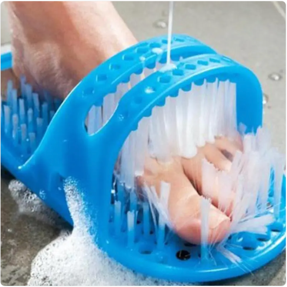 Shower Foot Scrubber Slippers