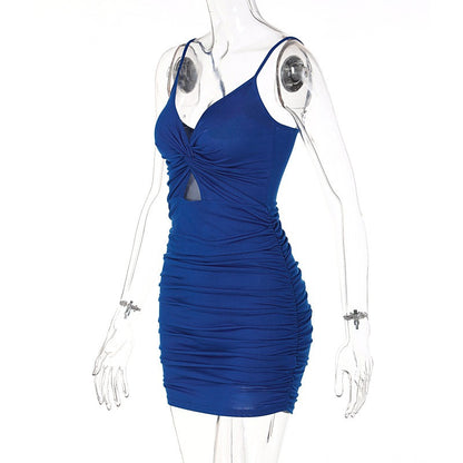 European-American Style Women's Sexy V-Neck Dress - Modernrush.us