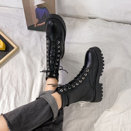 Women's Fashion Thick-Soled Martin Boots (Autumn/Winter)