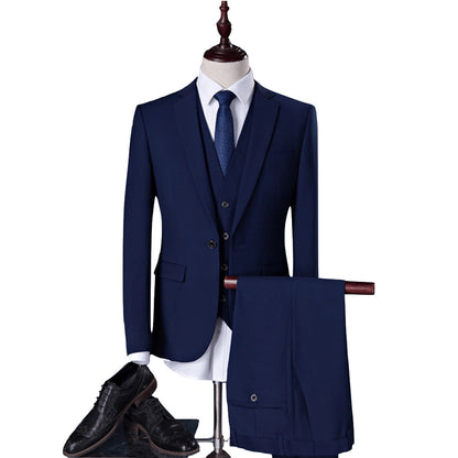 Men's Slim Fit Solid Color Suit Set for Weddings - Modernrush.us