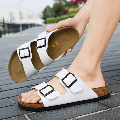 Men's Summer Leather Sandals for Outdoor Wear