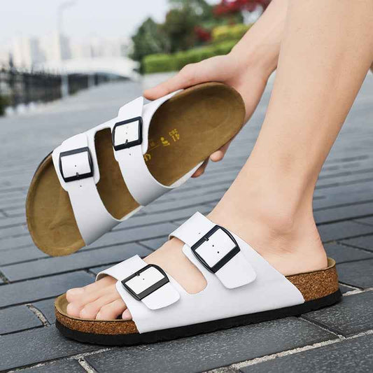 Men's Summer Leather Sandals for Outdoor Wear