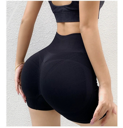 Yoga Honey Hip High-Waist Quick-Drying Seamless Fitness Shorts - Modernrush.us