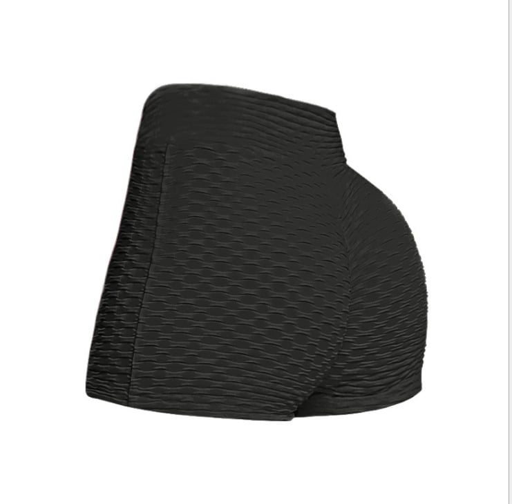 Peach Hip Bubble Fitness Yoga Shorts for Exercise