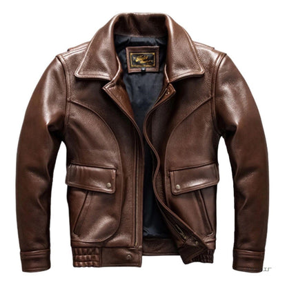 Handsome Trendy Soft Leather Jacket Coat - Modernrush.us