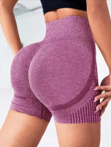 Seamless High-Waist Yoga Shorts - Modernrush.us