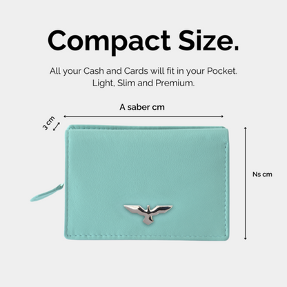 rtera Compacta de Cuero para Mujer – Modelo Jasmine – IULIUS