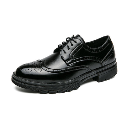Men's Leather Brogue Formal Shoes for Spring & Autumn - Modernrush.us