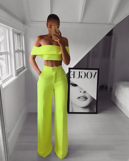 Women's Sexy Top and Pants Two-Piece Set