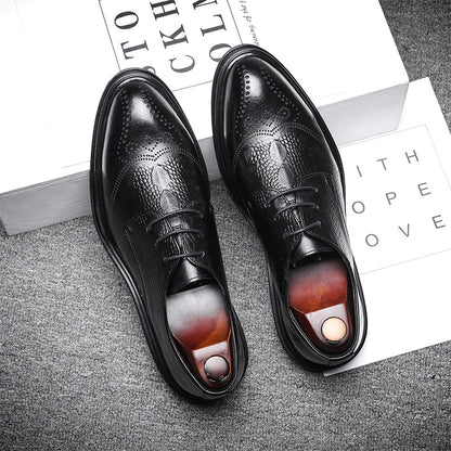 Men's Brogue Leather Shoes for Business and Casual Wear - Modernrush.us