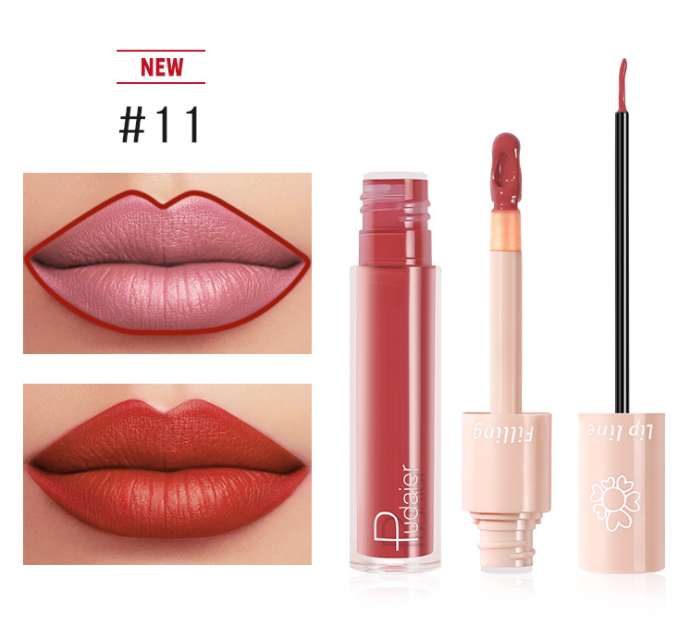 Pudaier Dual Lipstick and Lip Gloss Liquid Set