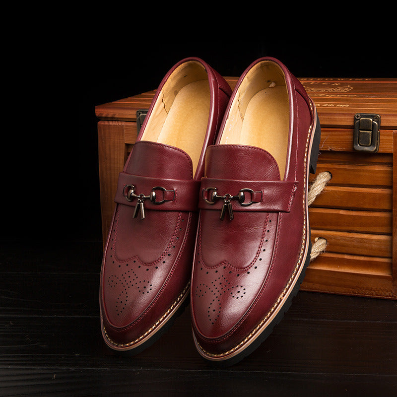 2018 Men's Brogue Dress Shoes - Stylish & Breathable