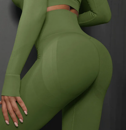 High Waist Seamless Yoga Pants - Modernrush.us