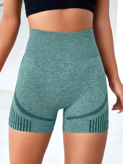 Seamless High-Waist Yoga Shorts - Modernrush.us