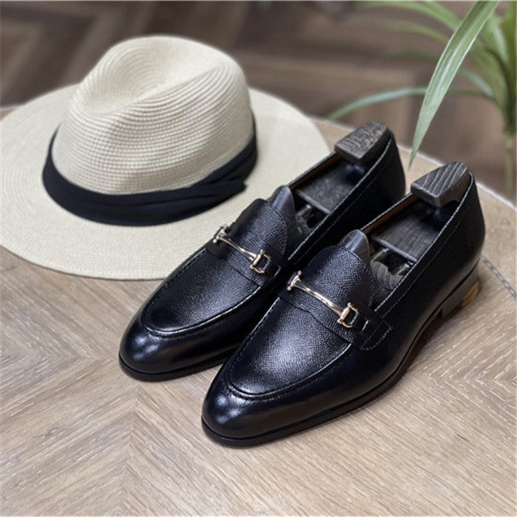 Men's Leather Loafers - Stylish Casual Slip-On Shoes