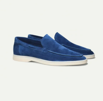 Men's Matte Suede Slip-On Loafers – Stylish and Comfortable - Modernrush.us