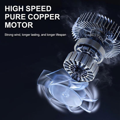 Portable High-Power Turbo Blower 1300mAh Cordless Jet Fan For Car Drying & Cleaning, Compact Travel-Friendly - Modernrush.us