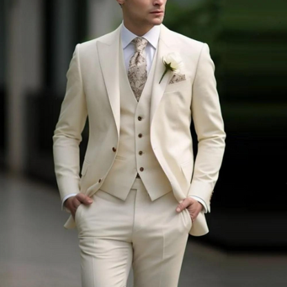 Classic Men's 3-Piece Slim Fit Suit