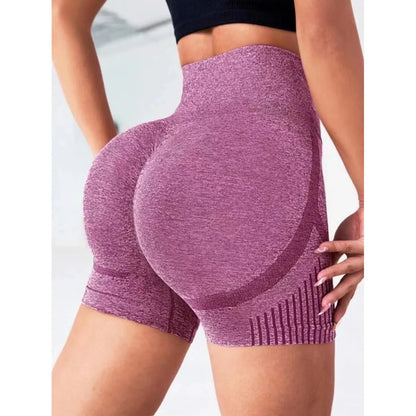 Seamless High-Waist Yoga Shorts - Modernrush.us