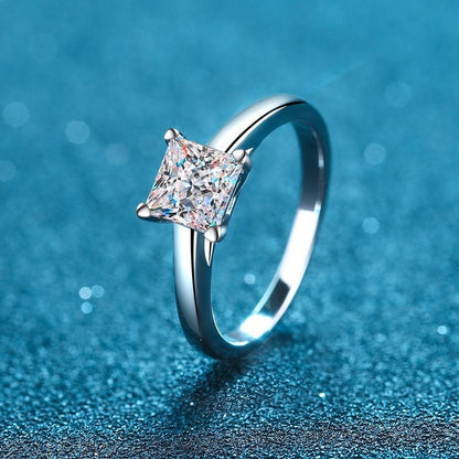 925 Sterling Silver Special-Shaped Moissanite Ring - Modernrush.us