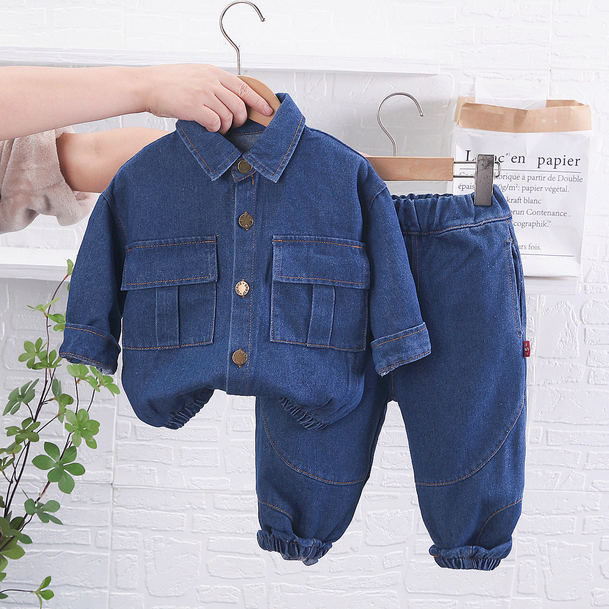 Spring Denim Set for Kids - Stylish Two-Piece