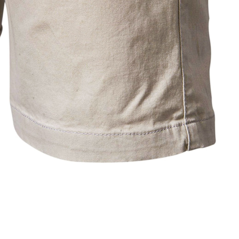 Men's Casual Solid Color Slim Fit Straight Shorts