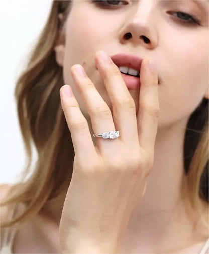S925 Moissanite Sterling Silver Ring - Modernrush.us