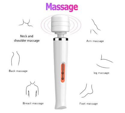 Magic Massager Wand Vibration 10 Speeds Vibrating Massage Full Body Magic Therapy Motor - Modernrush.us