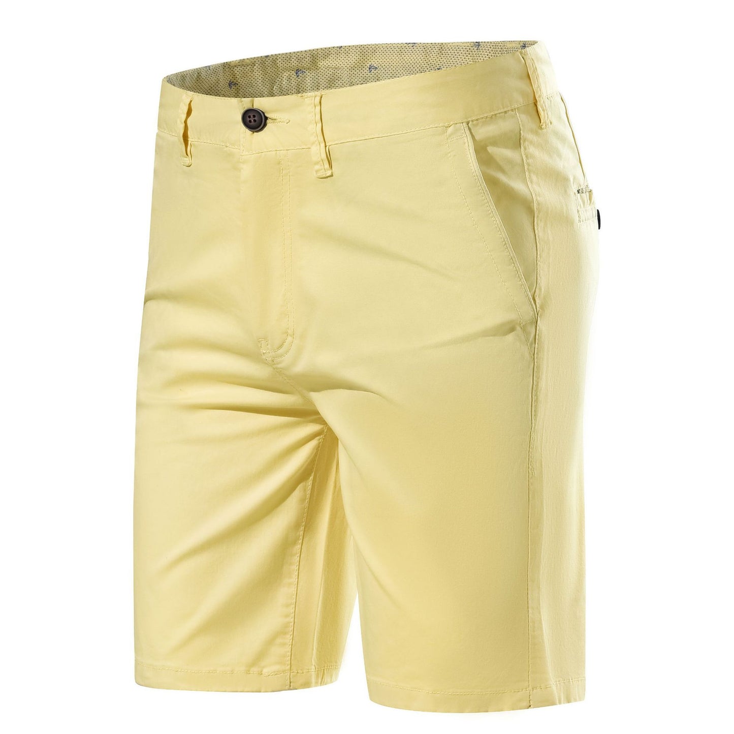 Men's Summer Blue Casual Cotton Shorts (Straight Fit)