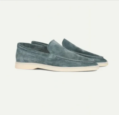 Men's Matte Suede Slip-On Loafers – Stylish and Comfortable - Modernrush.us