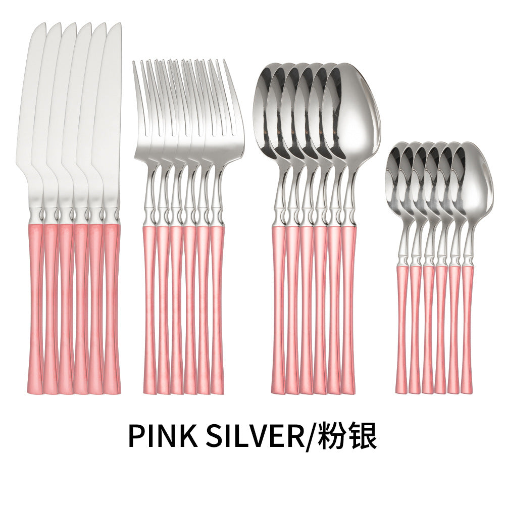 Titanium Coated Stainless Steel Cutlery Set for Dining