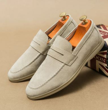 Men's Classic Slip-On Formal Business Leather Loafers - Modernrush.us