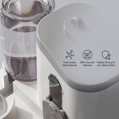 4 Colors Gravity Pet Feeder Water Dispenser Cute Cat Shaped Automatic Food Water Bowl Large Capacity Detachable Stable Anti Slip Base Feeding Supplies For Cats Puppies Small Animals Home Indoor Use - Modernrush.us