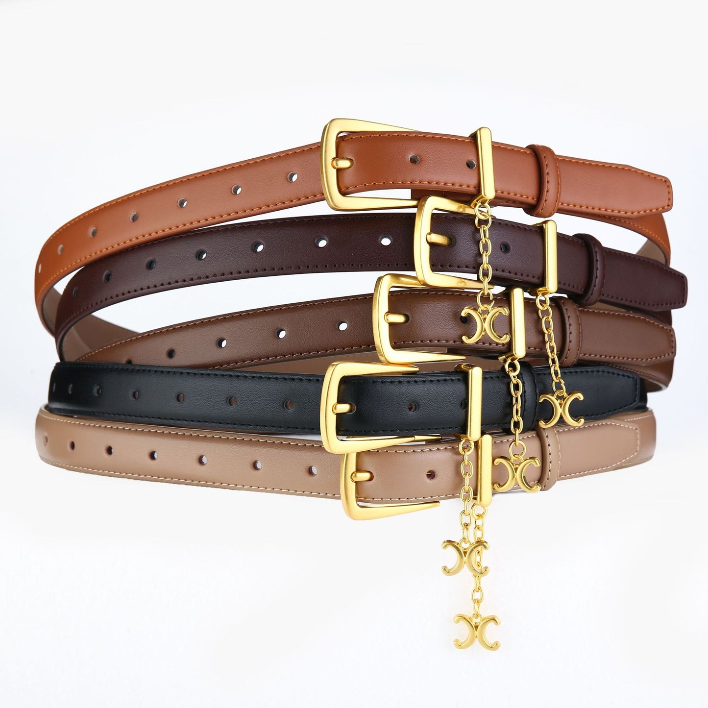 Genuine Leather Women's Belt - Versatile and Simple