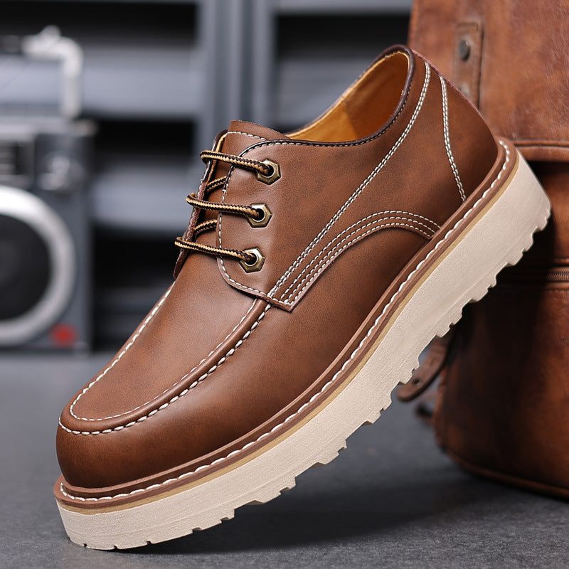 Men's Low Top Retro Casual Martin Boots - British Style