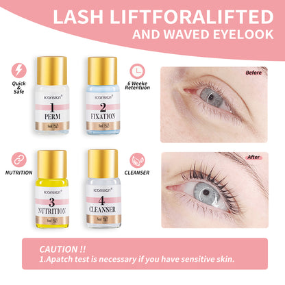 ICONSIGN Lash Lift EyeLash Eyebrow Dye Tint Kit Lashes Perm Set Brow Lamination Makeup Tools - Modernrush.us