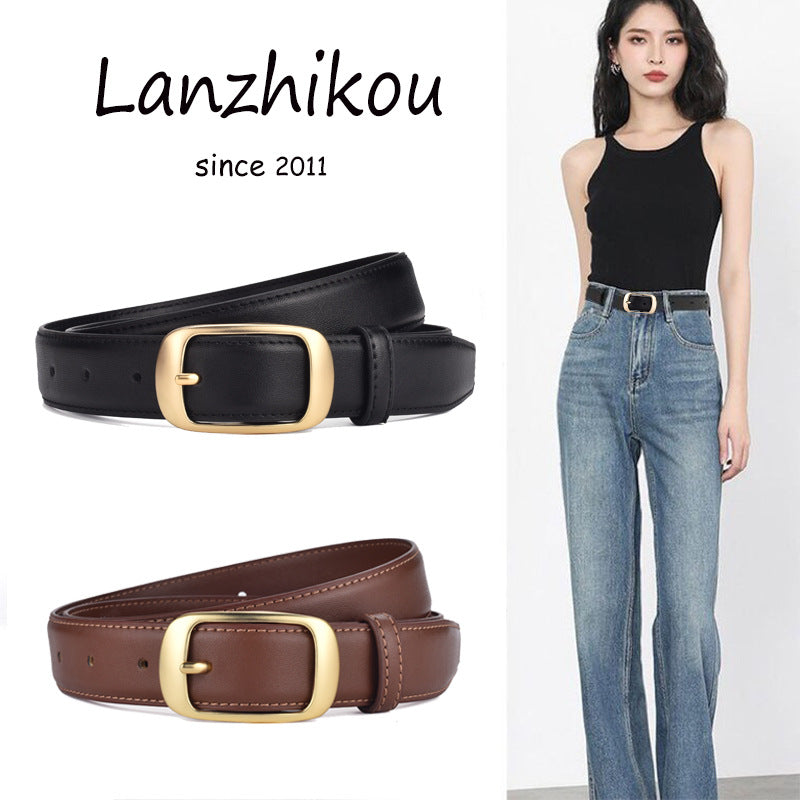 Women's Leather Belt 2023 - Fashionable and Versatile