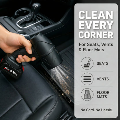 Portable High-Power Turbo Blower 1300mAh Cordless Jet Fan For Car Drying & Cleaning, Compact Travel-Friendly - Modernrush.us