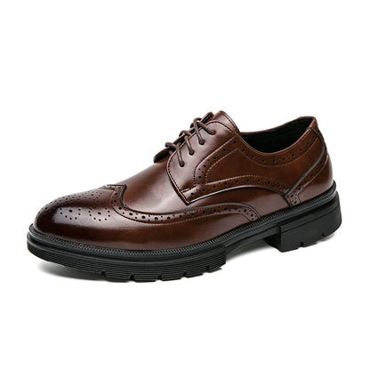 Men's Leather Brogue Formal Shoes for Spring & Autumn - Modernrush.us