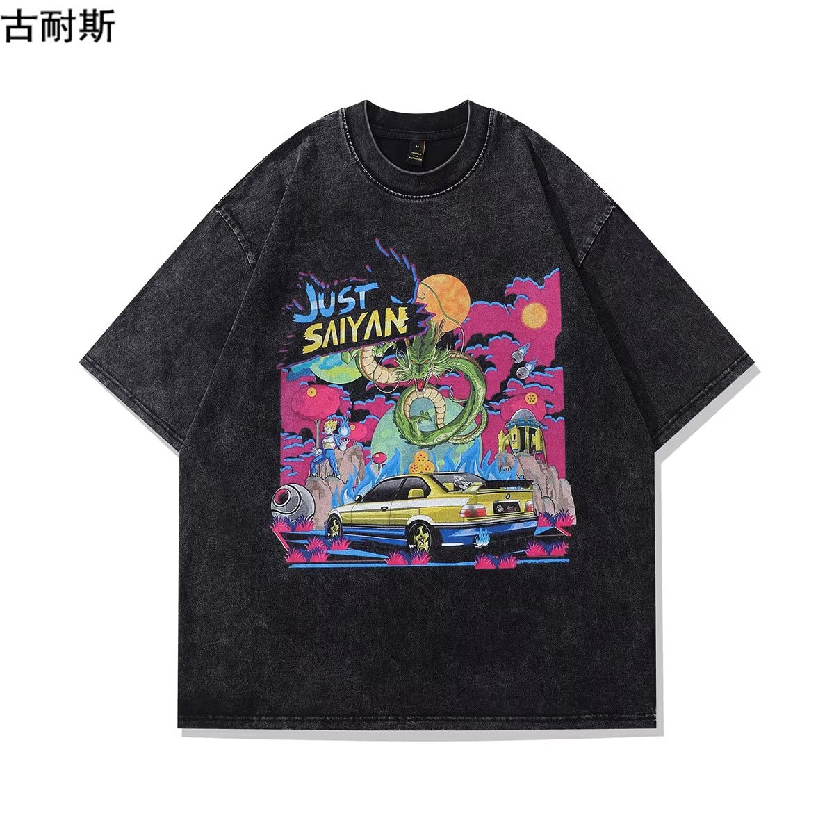 Summer 2024 Vintage Wash Cotton T-Shirt for Couples