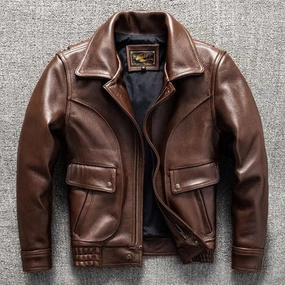 Handsome Trendy Soft Leather Jacket Coat - Modernrush.us