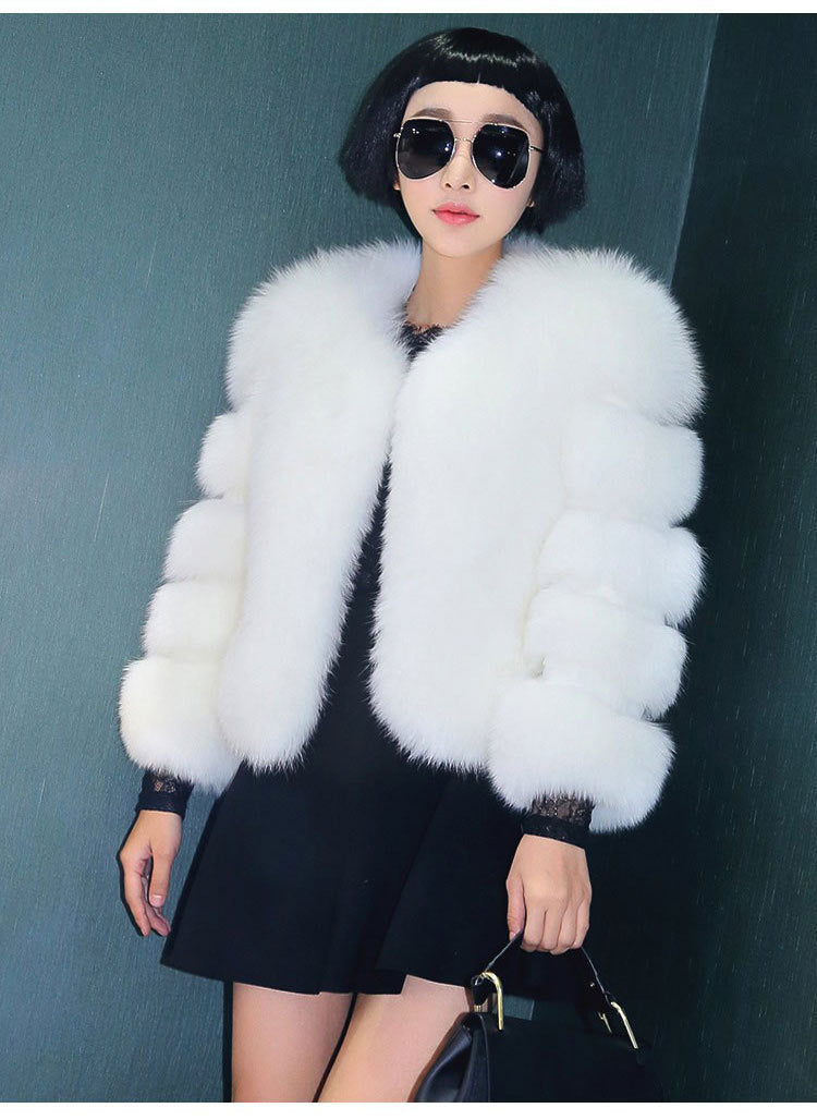 Faux Fur Coat, Fox Fur Jacket, Short Fur Outerwear