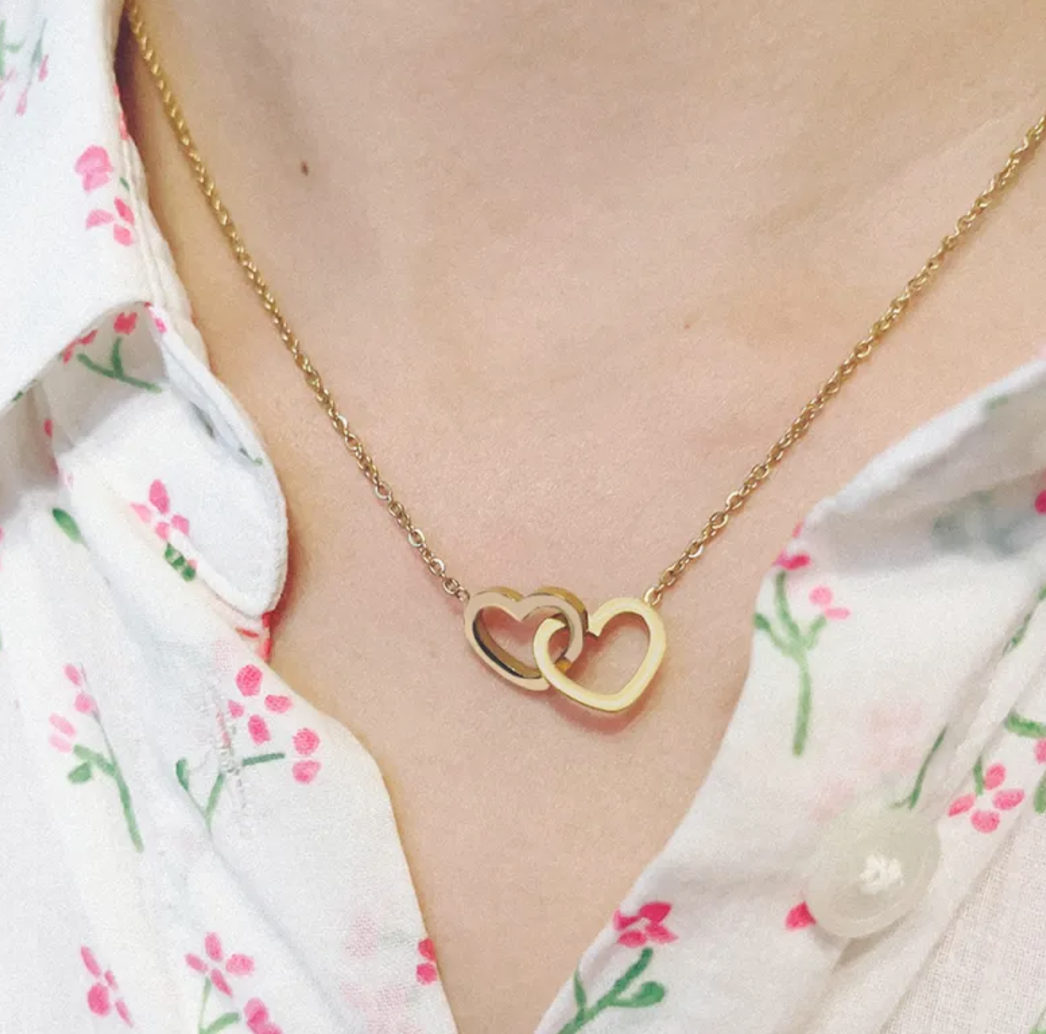 Double Heart Necklace