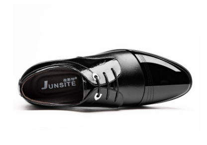 Men's Leather Dress Shoes - Stylish Lace-Up Formal Footwear - Modernrush.us