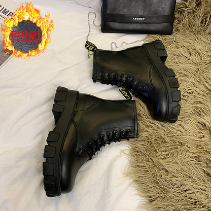 Women's Martin Boots - Stylish Thick-Soled Short Boots - Modernrush.us