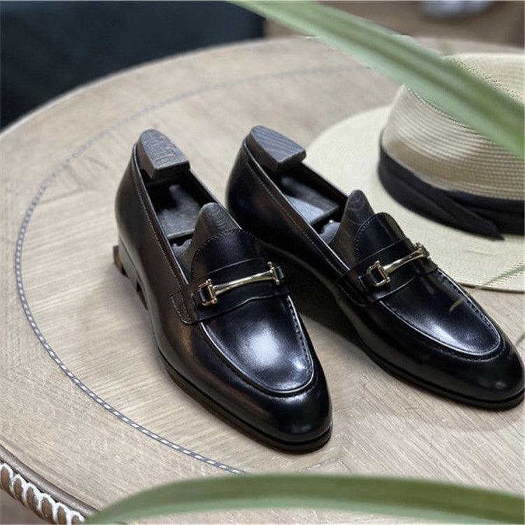 Men's Leather Loafers - Stylish Casual Slip-On Shoes