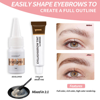 ICONSIGN Lash Lift EyeLash Eyebrow Dye Tint Kit Lashes Perm Set Brow Lamination Makeup Tools - Modernrush.us